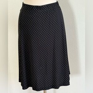 Chico’s Black Polka Dot Women's Skirt size 16 (Chico’s size 3)